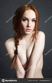 Sexy Beautiful Young Model Red Hair Beauty Naked Girl Portrait Stock Photo  by ©EugenePartyzan 221410160