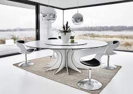 grande blanche table salle a manger recherche google dining room furniture modern luxury dining room dining room design