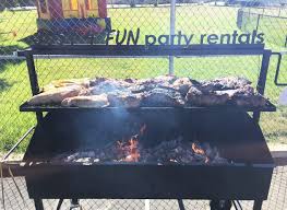 The fire pit is constructed from our 48'' deep bowl. Rent Charcoal Bbq Pit Just 4 Fun Party Rentals Santa Barbara