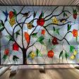 Original stain hand work glass color glass