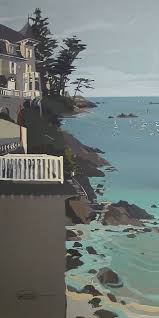 Dinard Folies N 11 Villa A Saint Lunaire Michelle Auboiron La Peinture En Action Saint Lunaire Illustration De Paysage Dinard
