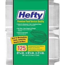 Maybe you would like to learn more about one of these? Hefty Clear Hinged Tray 8 X 8 125 Ct Sam S Club
