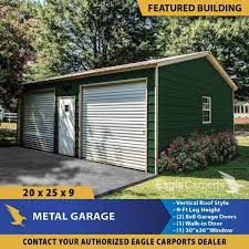 Double Car Garage Portable Buildings Roof Styles Metal Buildings
