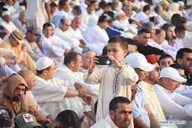 Muslims Take Part In Eid Al Adha Prayer In Sale Morocco Xinhua English News Cn