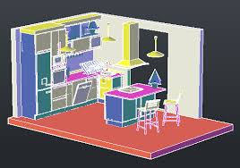 3d modern modular kitchen design