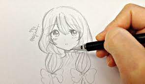 Cute looking anime characters usually have bigger heads and foreheads with smaller chins. How To Draw Anime Girl Step By Step Video Tutorials Learn 3d Animation And Film Making