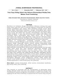 Kompetensi dasar 2 materi terhadap kesehatan 4.10 Pdf Tren Gaya Hidup Sehat Dan Saluran Komunikasi Pelaku Pola Makan Food Combining
