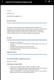 Format of a nigerian resume (cv) by mozek(m): Free Cv Template In Nigeria Invitation Template Ideas