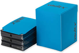 1744947 3d models found related to how to make a card deck box. Amazon Com Vault X Deck Box And 150 Black Card Sleeves Large Size For 120 130 Sleeved Cards Pvc Free Card Holder For Tcg Blue Toys Games
