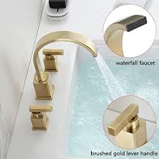 As far as i can tell, the linkage broke off completely due to old age. Buy Worbway Bathroom Faucet Gold 2 Lever Handle 8 Inch Widespread Bathroom Sink Faucet With Pop Up Drain Online In Indonesia B085pwzk3g