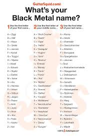 find your black metal name names funny names name creator