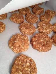 No Bake Peanut Butter Oat Dog Treats Recipe By Jasmine82 Recipe Dog Biscuit Recipes Pet Treats Recipes Dog Food Recipes
