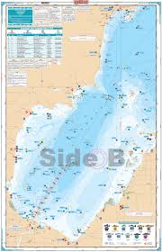 saginaw bay lake fishing chart 74f