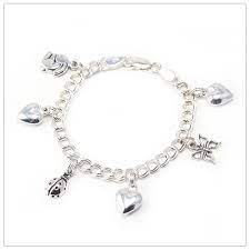 Hearts And Critters Charm Bracelet For Children With Included Charms