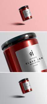 awesome glass jar mockup template 제품