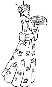 Besides, coloring helps to develop art taste, trains visual memory, develops small motility of a hand. Chinese Woman In A Traditional Dress Coloring Page Free Printable Coloring Pages For Kids