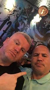 After the concert time for a cold beer. Gundhild, Nanna and Friend