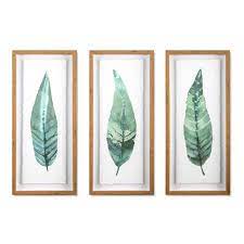 Border frame select background border or photo border frame to your final pics to make it more awesome. Set Of 3 28 X12 Framed Leaves Decorative Wall Art White Threshold Target