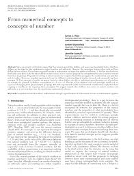 How consumers value and trust health it. Pdf From Numerical Concepts To Concepts Of Number