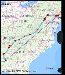 It ends in the state of indiana. What Is The Drive Distance From Trenton New Jersey United States To Montgomery Alabama United States Google Maps Mileage Driving Directions Flying Distance Fuel Cost Midpoint Route And Journey Times