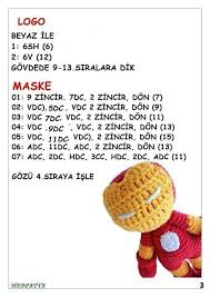 Yuksel Doner Adli Kullanicinin Yukselin Panosu Panosundaki Pin 2020 Orgu Modelleri Iron Man Orgu