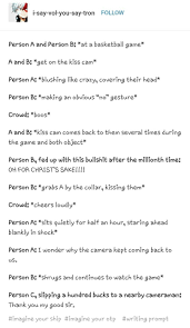 Person A Is Connor Mckinley Keith Kogane Person B Is Kevin Price Lance Mcclain And Person C Is Arno Writing Dialogue Prompts Book Writing Tips Writing Promts