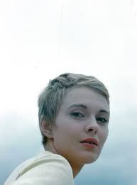 Jean Seberg in Bonjour Tristess--and also in the perfect little black  dress. I'd love to find one like this.