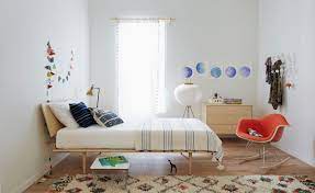 Pair of george nelson for herman miller thin edge nightstands. Nelson Thin Edge Bed With Wood Taper Legs Hivemodern Com