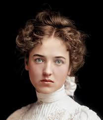 Possible photo of Nellie Parkinson, taken at the C.M.Bell studio in DC.  Colorized by Robin Clark. Charles Milton Bell (1848-1893) was one of  Washington's leading portrait photographers during the last quarter of