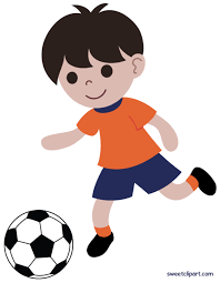 Boy Playing Soccer Futbol Clipart Football Drawing Kids Playing Football Soccer Drawing