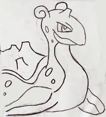 Ein weiteres bild von pokemon ausmalbilder lapras. Pokemon Drawing Lapras