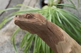 Garten Deko Schlange Maca 265 Cm Unikat Holz Holz Garten Deko Schlangen