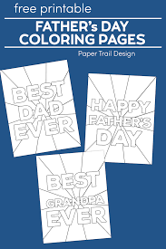 Free printable coloring pages father's day coloring pages. Happy Father S Day Coloring Pages Free Printables Paper Trail Design