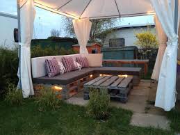 Beatiful Outdoor Set Seen It Before But I Like It With The Underlighting And It Is Shown More Elegant Palettenmobel Im Freien Paletten Garten Terrassenmobel