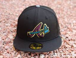 Custom Atlanta Braves Bordeaux New Era 59fifty Fitted Cap Hat Club Atlanta Braves Fitted Caps Hats