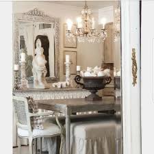 A rectangular top is made of solid reclaimed wood in natural worn brown shades. Rustic Elegant French Farmhouse Dining Ideas Hello Lovely