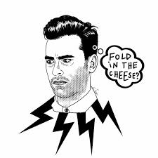 David Rose (Schitts Creek) Maglietta personalizzata "Piega il formaggio".