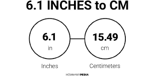There are 2.54 centimeters in an inch. 6 1 Inches To Cm Howmanypedia Com