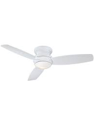 52 Traditional Concept Flush Mount Led Ceiling Fan In White Enamel Led Ceiling Fan Ceiling Fan Vintage Ceiling Fans