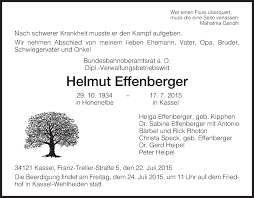 Franz effenberger (* 1930), deutscher chemiker. Traueranzeigen Von Helmut Effenberger Trauer Hna De