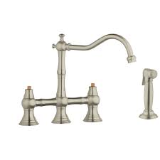 Find the perfect faucet now. 2 Handle Kitchen Faucet 2 2 Gpm With Side Spray