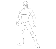 · in this step, we will point out the color boundaries with pencils before going to paint in the next step. How To Draw Spiderman Easy Drawing Guides