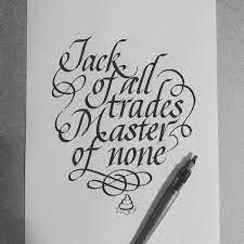 We did not find results for: Jack Of All Trades Master Of In Calligraphy Creative Typography Typography Lettering