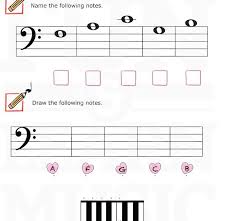 Fun And Learn Music Music Worksheets Bass Clef F G A B C Music Worksheets Music Theory Learn Music