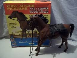 Marx Johnny West Comanche Horse 100 Complete In Box 1861 A Horses Old School Toys Comanche