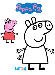 Questa serie animata racconta le avventure di peppa pig e dei suoi tanti amici. Peppa Pig Disegni Da Colorare Cartoni Animati