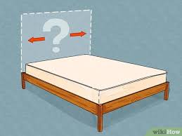 You can simply place the headboard against the without the headboard, you will find that the flatform stands 5 inches from the ground. 4 Ways To Fit A Bed Headboard Wikihow