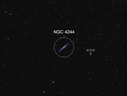 Why the night sky is dark. Silver Needle In A Black Sky Ngc4244 Vchari252 Astrobin