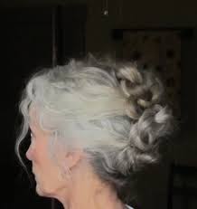 Three Ponytails Braided The Twirled Around Saw This On Pinterest And Had To Try It Easy Long Gray Hair Hair Styles Long Hair Styles