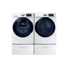 Once removed, store the screws. Samsung 5 0 Cu Ft High Efficiency Front Load Washer With Steam And Addwash Door In White Energy Star Wf50k7500aw The Home Depot